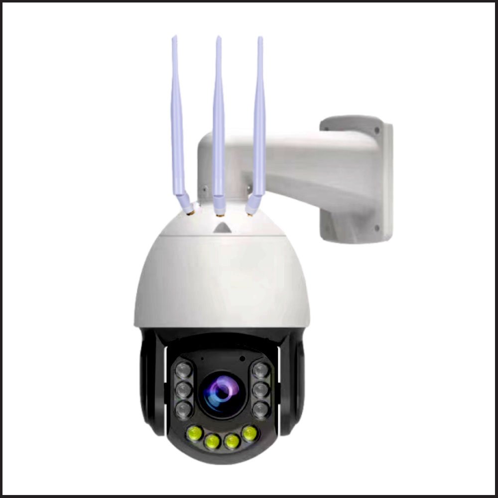150M Laser LED IR Distance 3G 4G LTE Sim Card IP PTZ Dome Camera