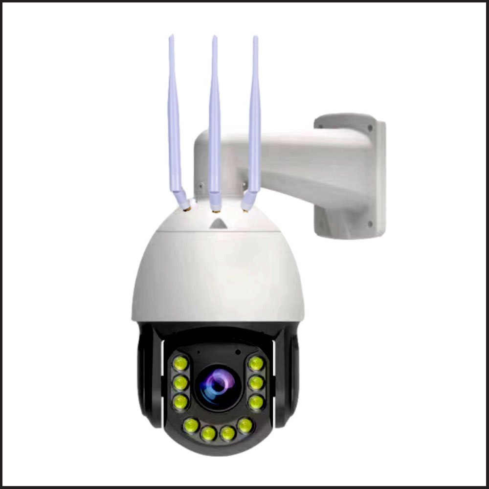 150M Laser LED IR Distance 3G 4G LTE Sim Card IP PTZ Dome Camera