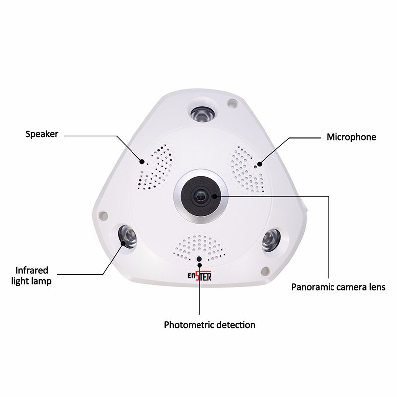 2.0MP HD Panoramic view 3G 4G SIM Card Slot 360 Degree 3D fisheye Network CCTV Security Camera Fisheye Lens