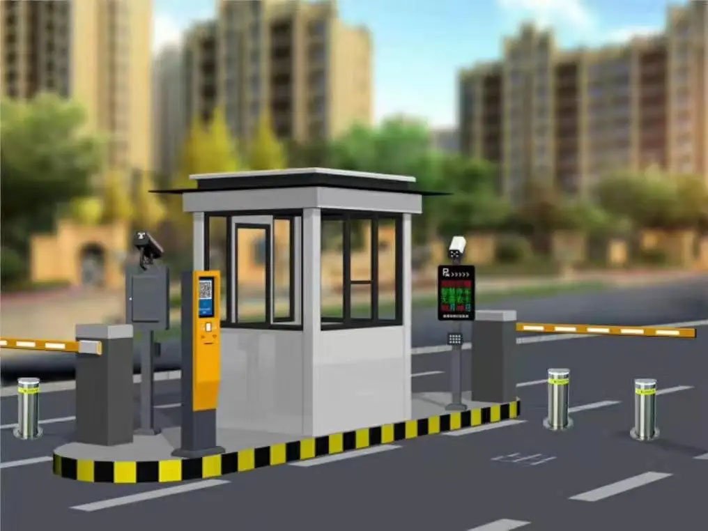 License plate recognition camera parking lot charging system
