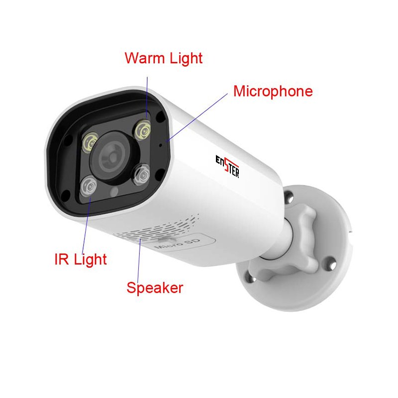 Motion Face Human Shap Vehicle Detection Sound Light Alarm Ai Camera