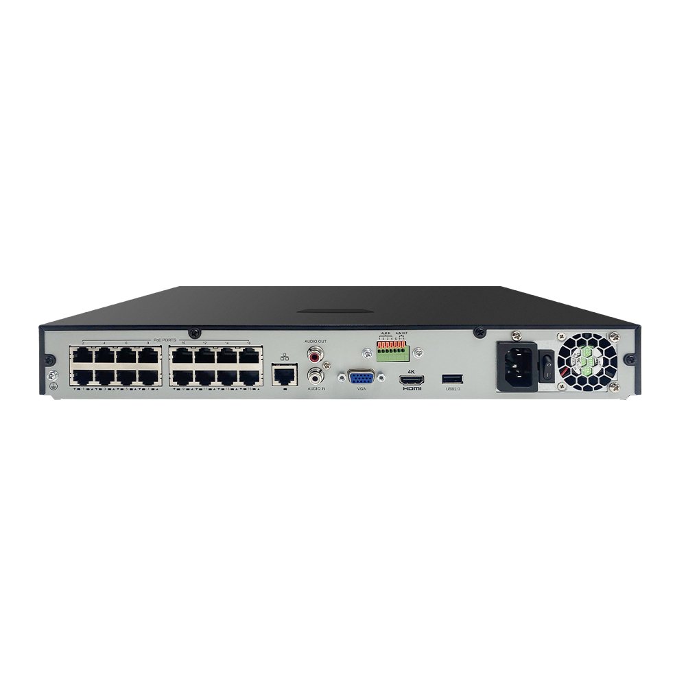 Support Ultra 265/H.265/H.264 video formats 8/16-channel input