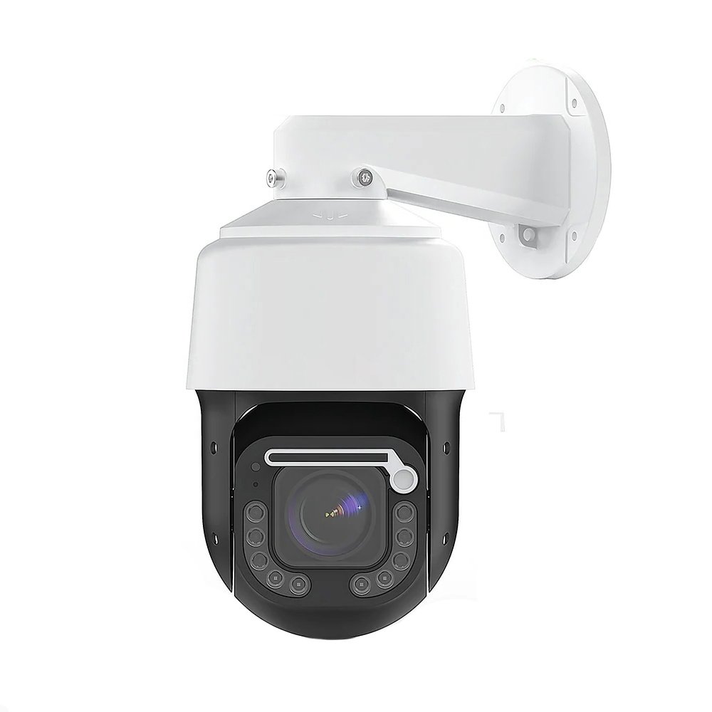 4K Human Tracking and Vehicle Detection IR Dual Lights Two-Way Audio IP PTZ Camera With Wiper
