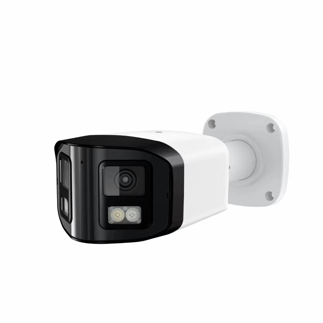 8MP 4K UHD  Dual Lens Panoramic AI IP PoE Bullet Camera
