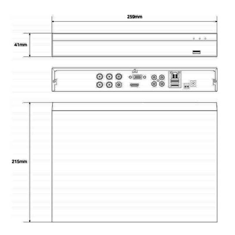 4 8 16 Channel HD EX-SDI Hybrid DVR Digital Video Recorder