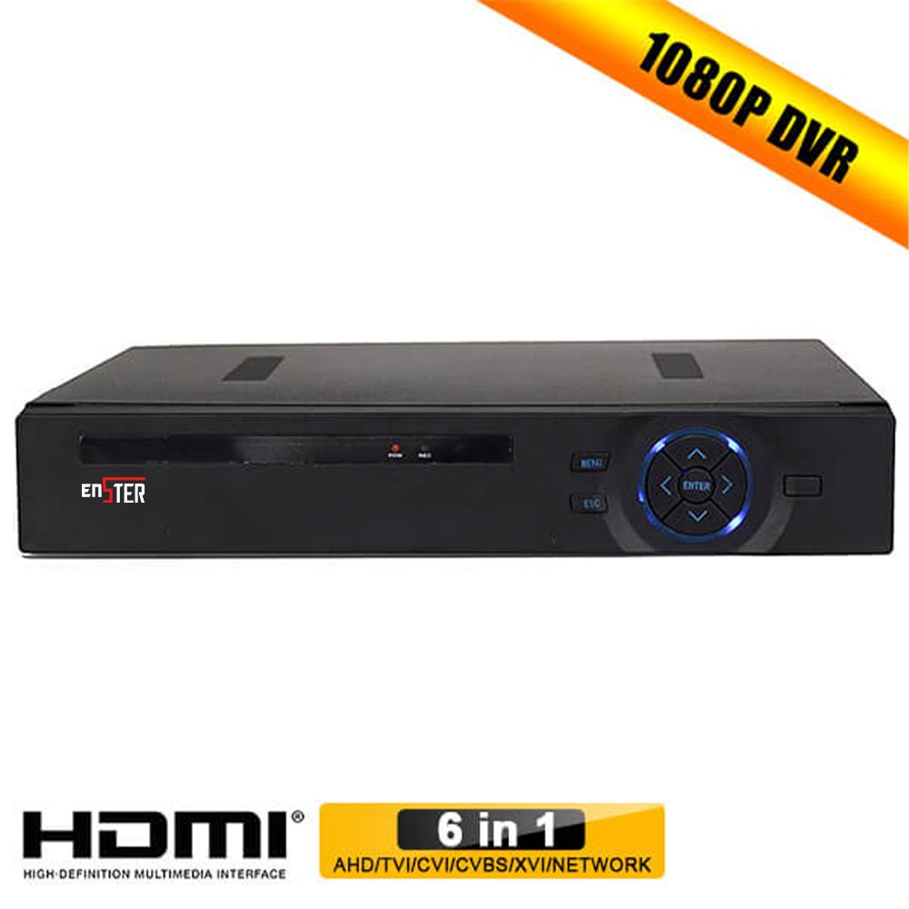 HD 1080P 16CH Video Security DVR Digital Recorder, 16-Channel 1080P HD Analog 6-in-1 HVR Hybrid DVR