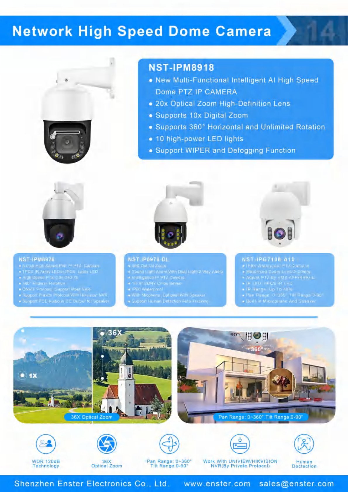 ENSTER 2026 CCTV Product Catalogue page 16