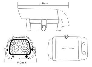 Varicoal Lens 6-22mm 2.0 Megapixels ANPR LPR AHD TVI CVI HD Camera