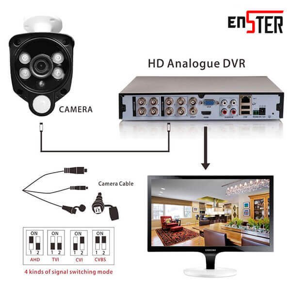 PIR Motion Detect and Dual Light System Smart Alarm Camera