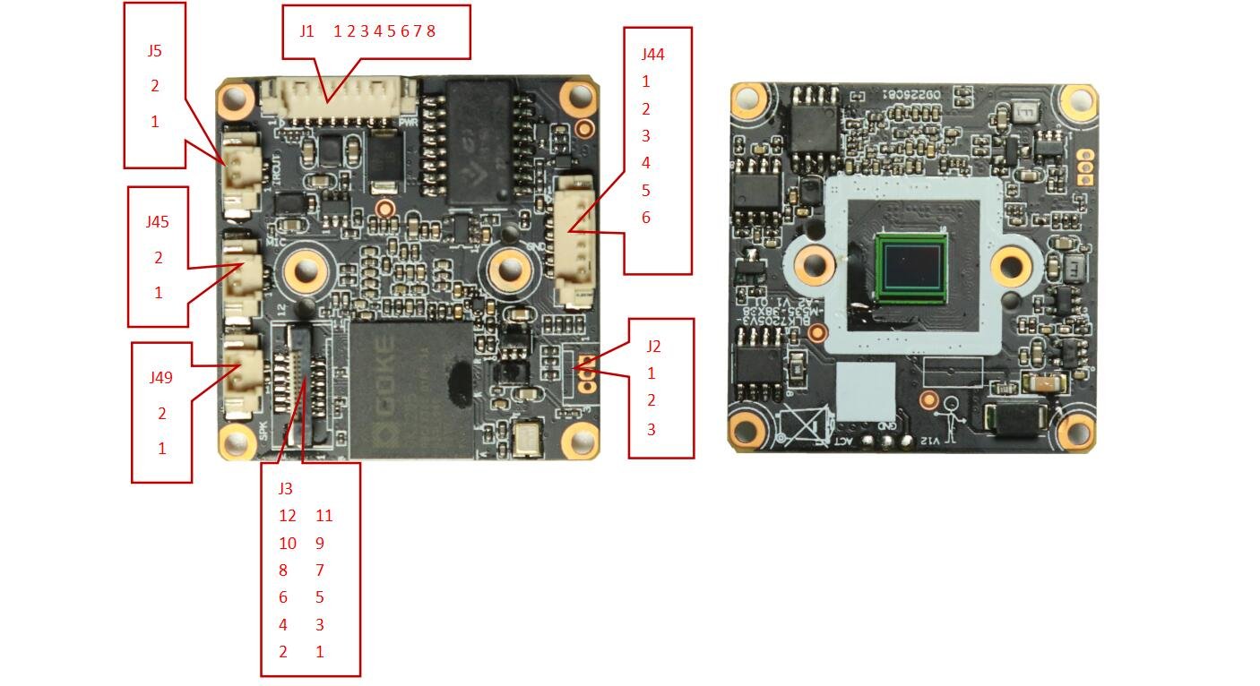 6.0M Black Light H.265 AI IP Camera Module