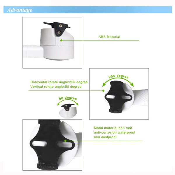 CCTV Bracket PTZ Electrical Rotating RS485 Connection Pan Tilt Rotation Motor Built-in ip camera