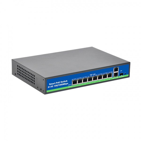 8 Port Full Gigabit PoE Switch With SFP Port