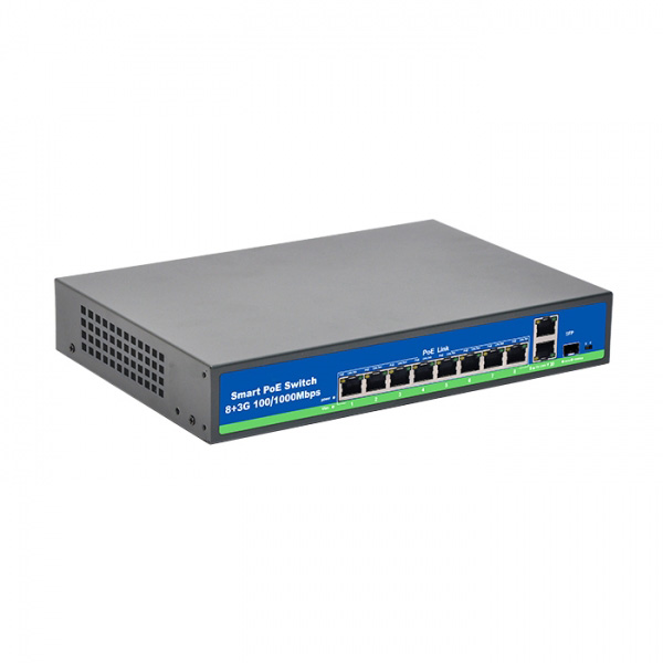 8 Port Full Gigabit PoE Switch With SFP Port