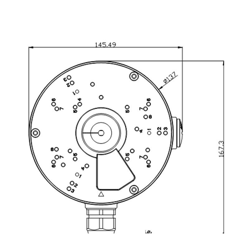 Waterproof Junction Box For Dome Camera