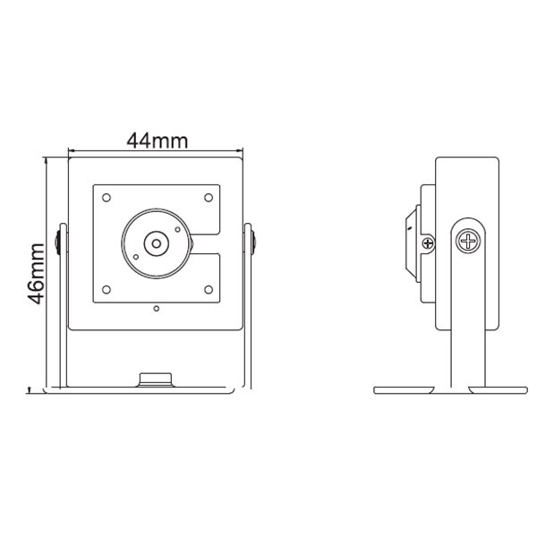 2.0 Megapixels ATM Ultra Small Size Camera With 3.7mm pinhole lens