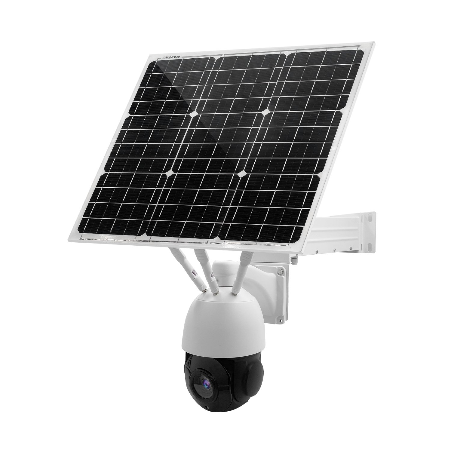 Solar Powered 12V DC 20AH Lithium Battery 4G LTE Sim Card PTZ Camera