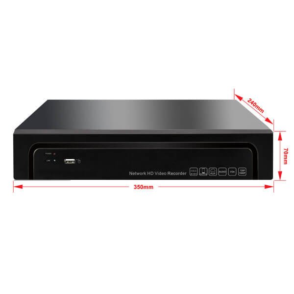 Network CCTV Recorder H.265 NVR 32 Channels 5MP HDD Storage P2P Support ONVIF​ Video Recorder​ NVR-A2532​