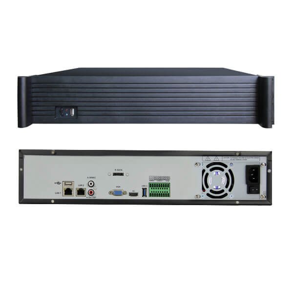 CCTV System 64CH NVR Enster H.265 8 Sata NVR Series With Embedded Linux Full HD Network Backup USB Hard Disk NST-NVR8164H 8MP 2U 9 HDD NVR