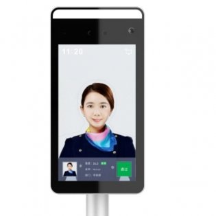 Facial Recognition and Temperature Detection Smart AI Camera With 7 Inch Lcd Screen