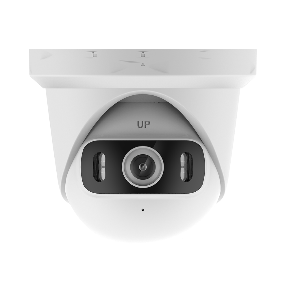 Turret Style 180° Panoramic Lens smart light two way audio Security IP Camera