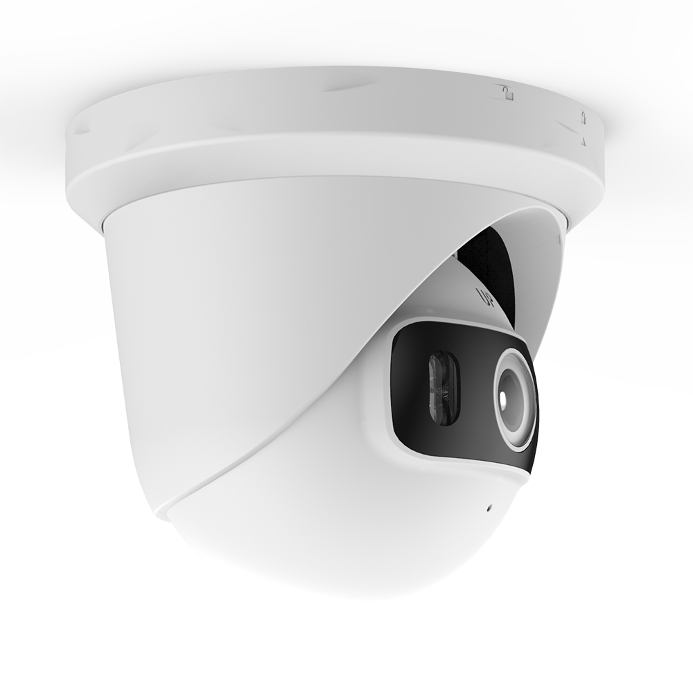 Turret Style 180° Panoramic Lens smart light two way audio Security IP Camera