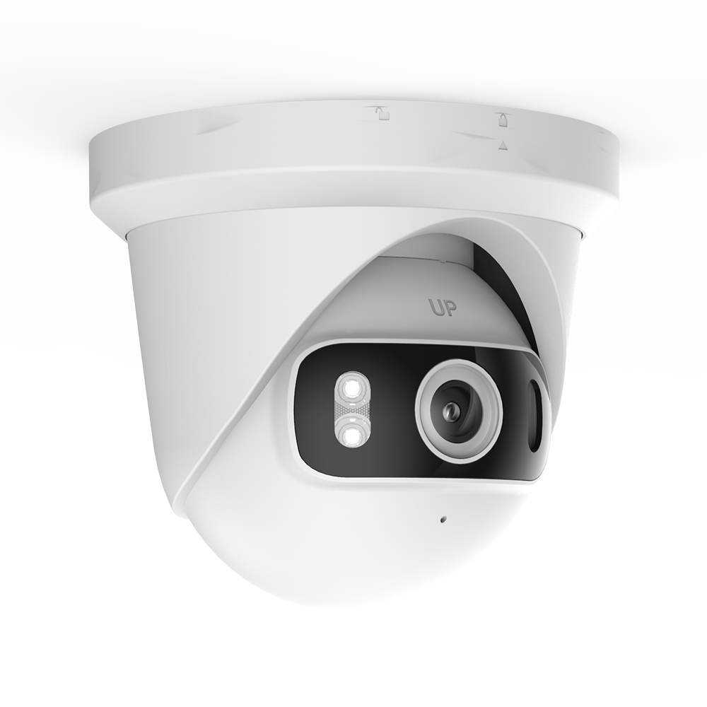 Turret Style 180° Panoramic Lens smart light two way audio Security IP Camera