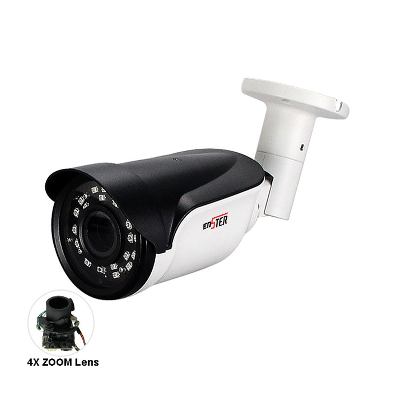 CCTV POE 2MP Bullet IP HD Security Network Camera with Motorized lens 2.8-12mm