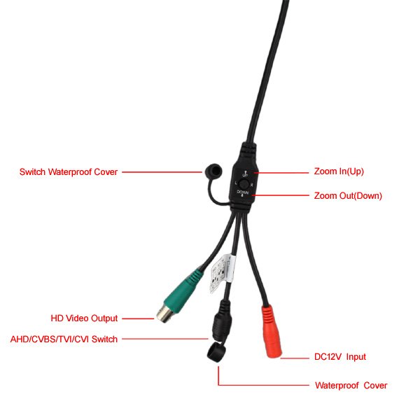 5-50mm Lens Long Range Night Vision Bullet Camera