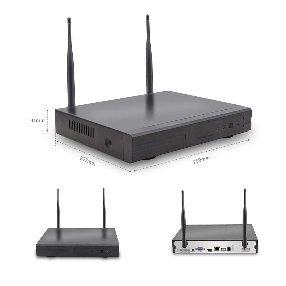 16ch 8mp wireless wifi NVR Support 16ch wifi camera and wifi Solar battery PTZ Camera