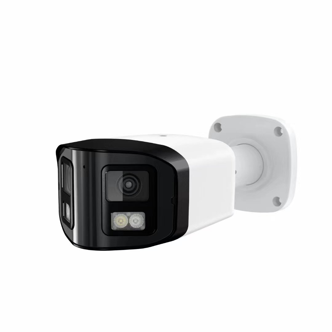 8MP 4K UHD Dual Lens Panoramic AI IP PoE Bullet Camera