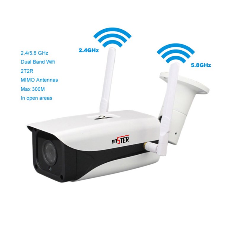 300M Transmit Distance 2.4Ghz 5.8Ghz Dual Band WiFi Wireless Outdoor Security IP Camera