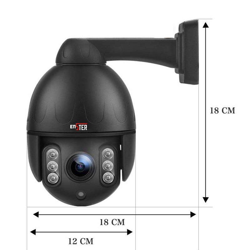 Outdoor Mini POE Two Way Audio 40m IR HD Network Pan Tilt Dome Camera