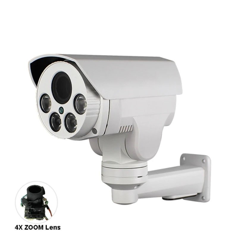 4MP POE Security Camera 4X Optical Zoom and 2.8-12mm Varifocal Motorized Zoom Lens CCTV IP Camera