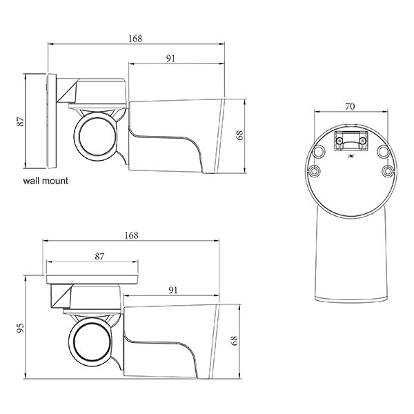 Mini Fixed lens 5MP Pan tilt IP Camera
