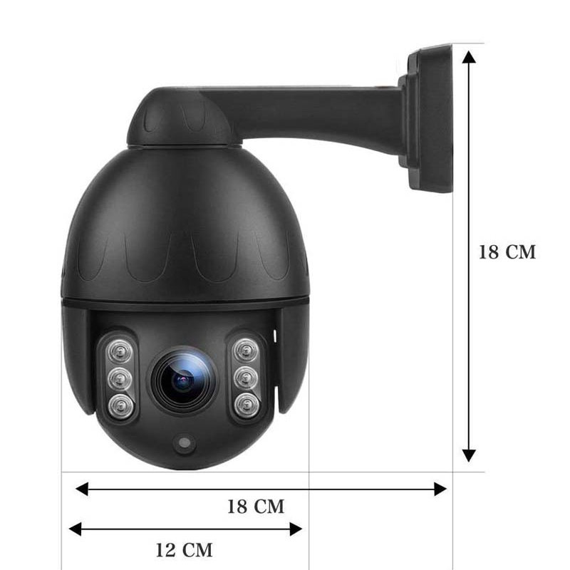Outdoor 4K Ultra HD Network IR Mini PTZ Dome Camera