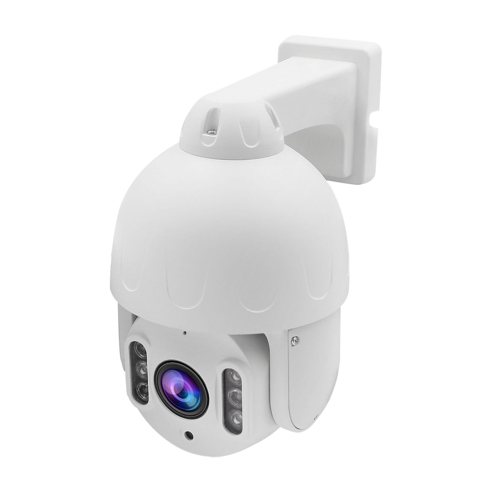 Compatible HIK 5MP Mini IR 10X Zoom Speed Dome IP PTZ Camera 48V POE Built in Microphone