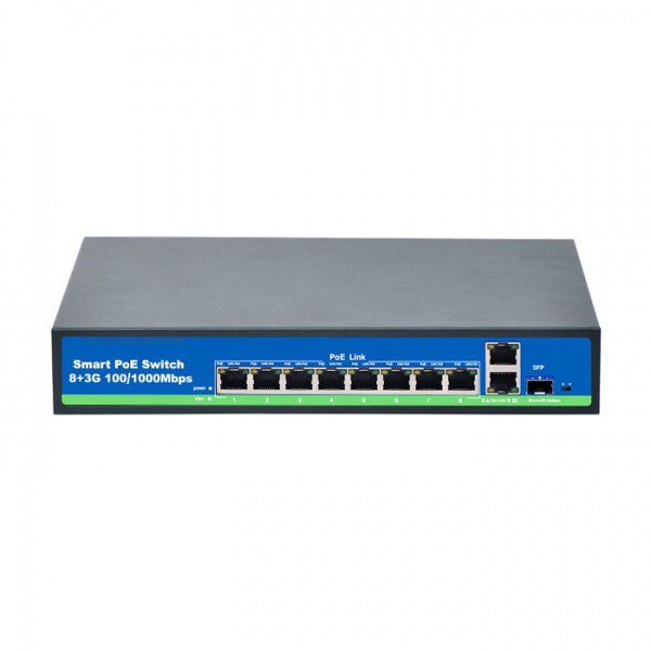 8 Port Full Gigabit PoE Switch With SFP Port