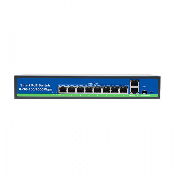 8 Port Full Gigabit PoE Switch With SFP Port