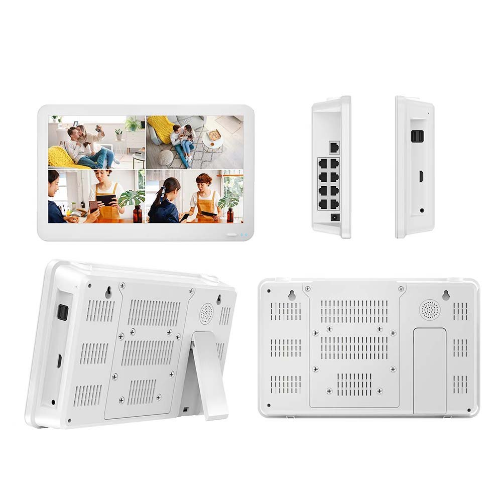8CH 4K H.265 plug and play integrated PoE NVR with HD Monitor
