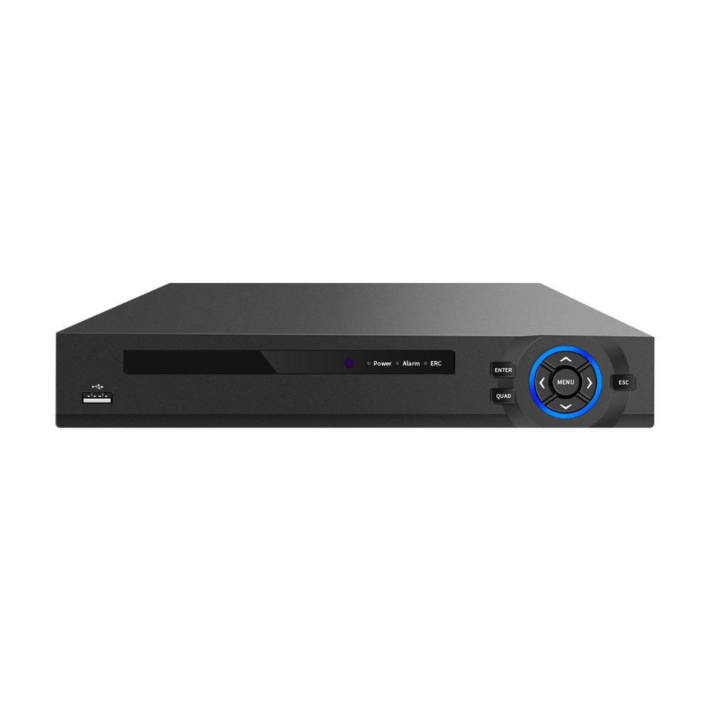 16 Channel 8MP 4K UHD H.265 Embedded Plug and Play PoE NVR With 16 Port PoE Switch DC48V Output