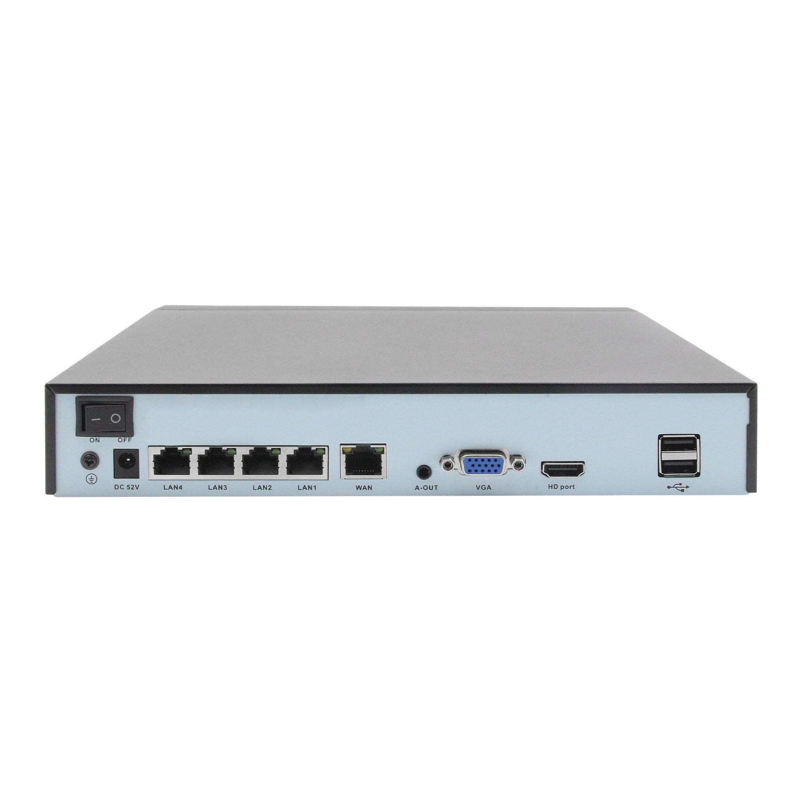 4ch 4k H.265 Plug and Play PoE NVR With 4CH DC 48V POE Output