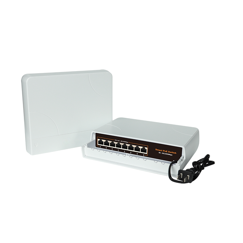8-Port Gigabit Waterproof Outdoor Ethernet Unmanaged Network POE Switch