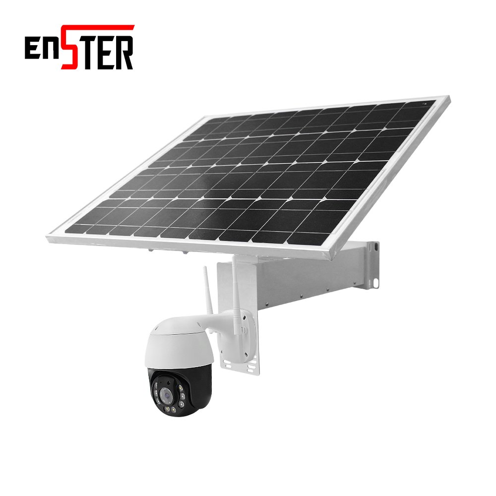 Outdoor Solar Powered 2.4Ghz 5Ghz Daul Band Wireless Pan Titl Wifi Camera Support ONVIF and RTSP