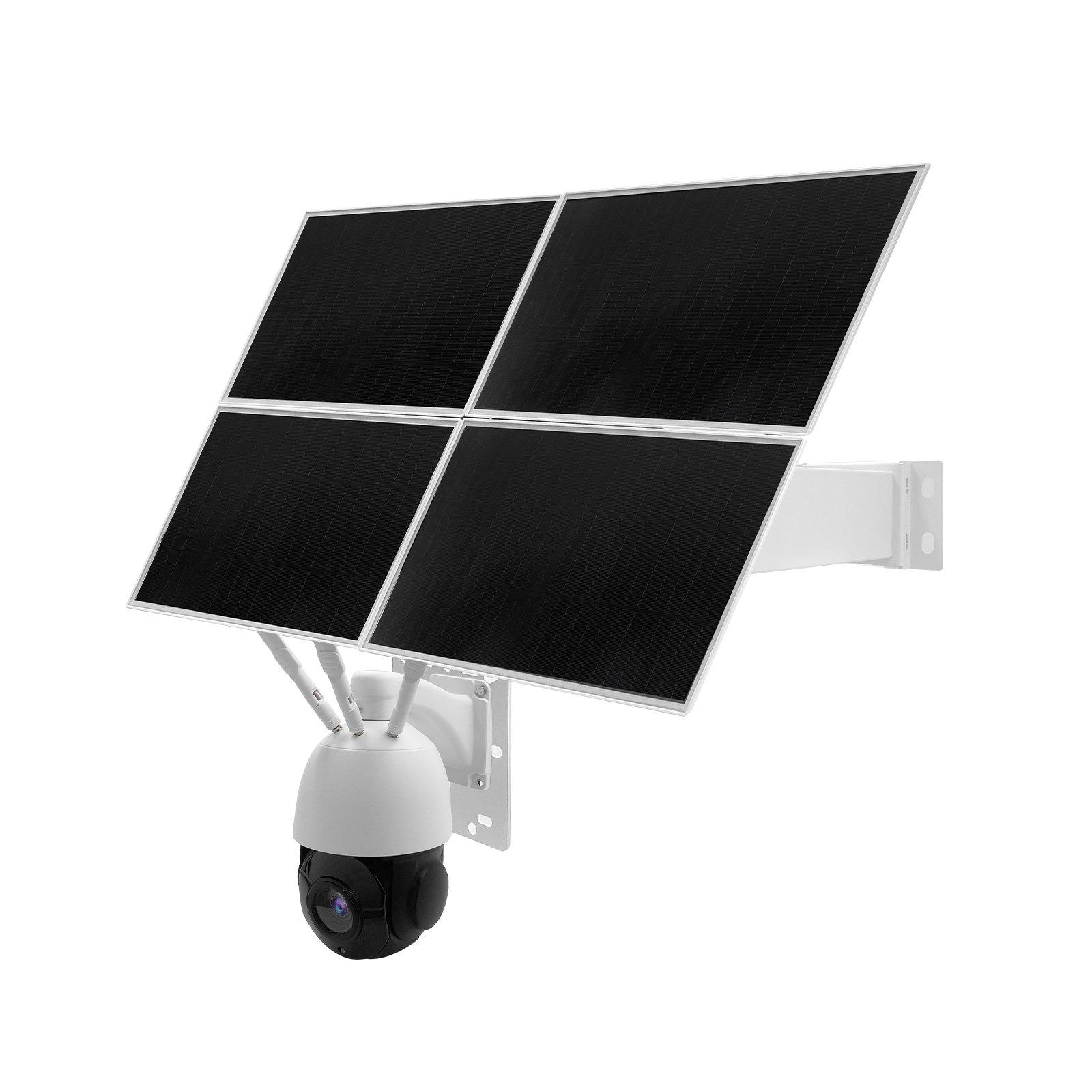 Solar Powered 12V DC 20AH Lithium Battery 4G LTE Sim Card PTZ Camera