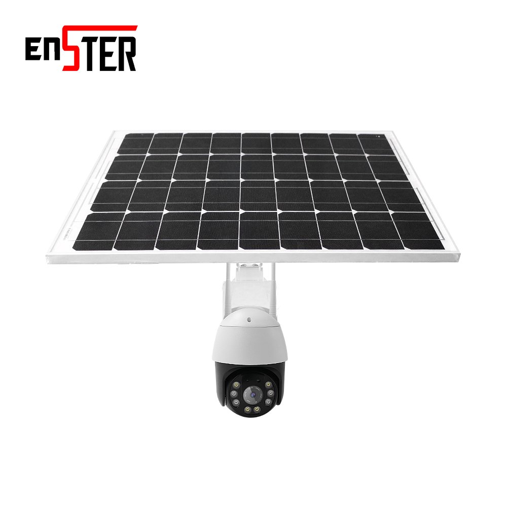 Outdoor Solar Powered 2.4Ghz 5Ghz Daul Band Wireless Pan Titl Wifi Camera Support ONVIF and RTSP