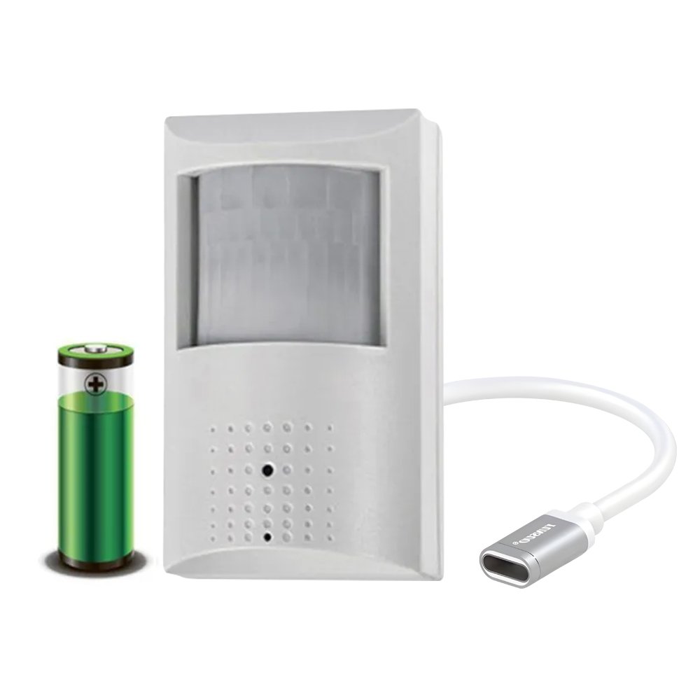 Low Power Consumption Wireless Hidden 1080P PIR Detection Active Built-in Battery and Microphone Wi-Fi Covert IP Camera