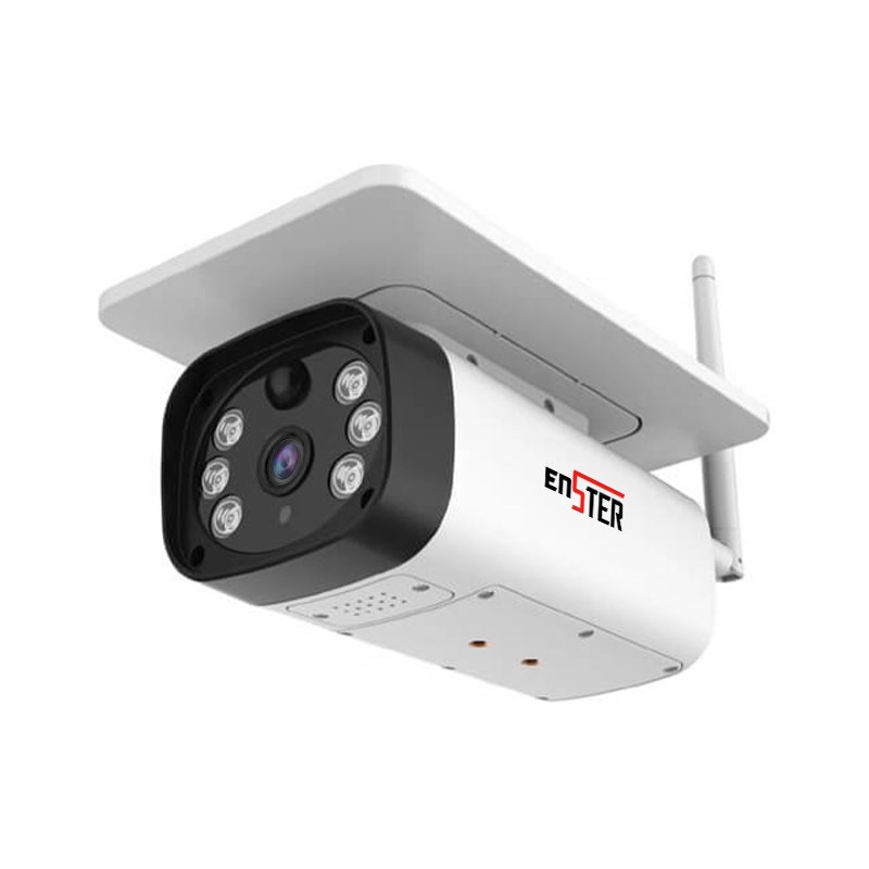 Built-in 10800mA 18650 Lithium Battery 6w Solar Energy Panel Power Outdoor Wireless Low Power Smart Security Wifi Camera