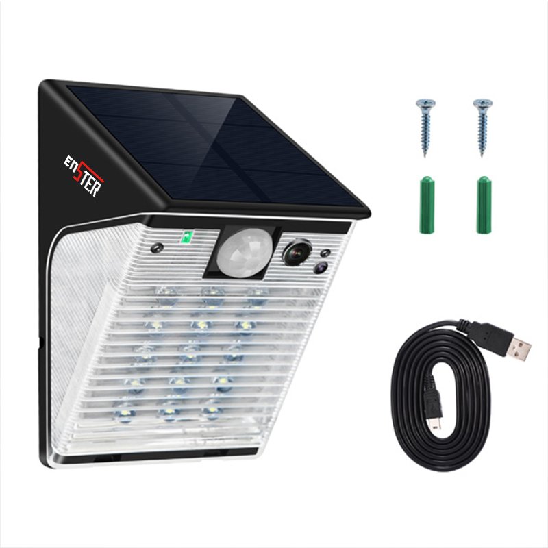 Outdoor Solar Powered Wireless WIFI Security CCTV IP Camera With SD Card Slot