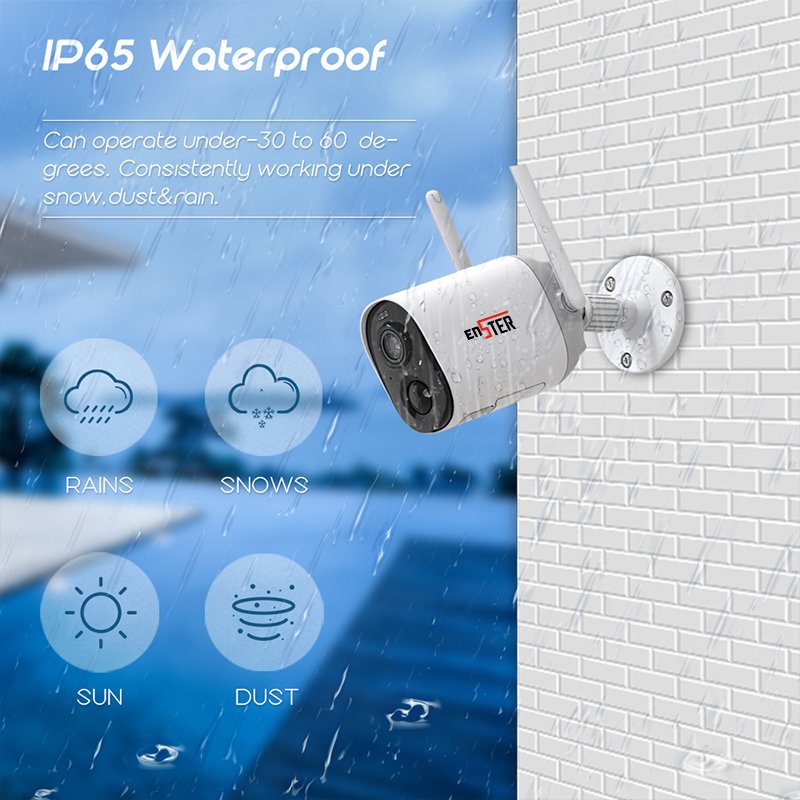 2MP Motion Detection Rechargeable Battery WiFi Camera
