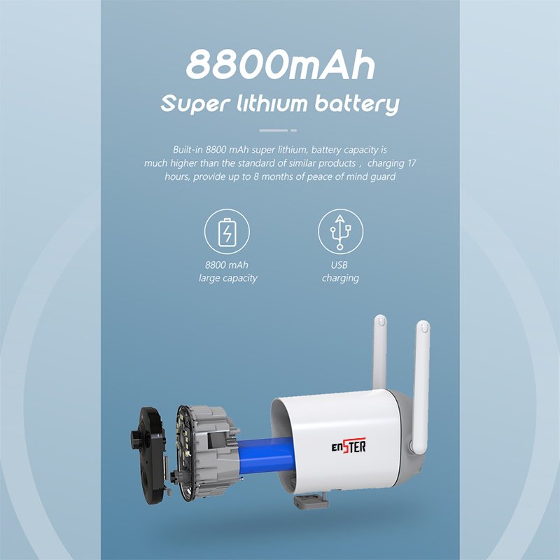 2MP Motion Detection Rechargeable Battery WiFi Camera